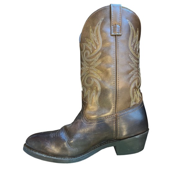 Laredo Paris Round Toe Cowboy  Mens Brown Western Boots  Size 10 1/2 EW … - Picture 2 of 9